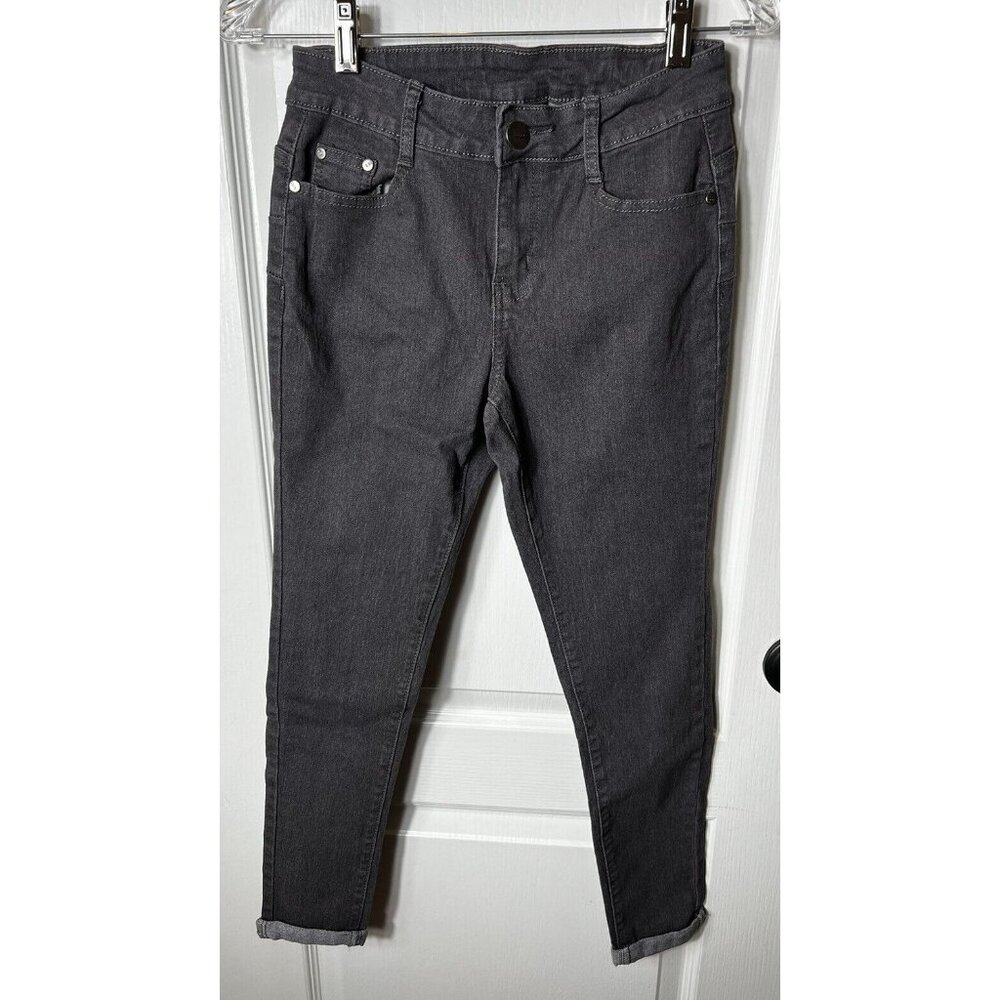 Bob Jeans juniors 5/6 Short Jeans Or Capris Small Cuffs Black‎ 5 Pocket